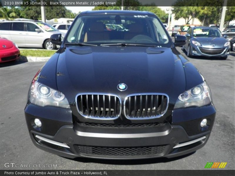 Black Sapphire Metallic / Saddle Brown 2010 BMW X5 xDrive30i