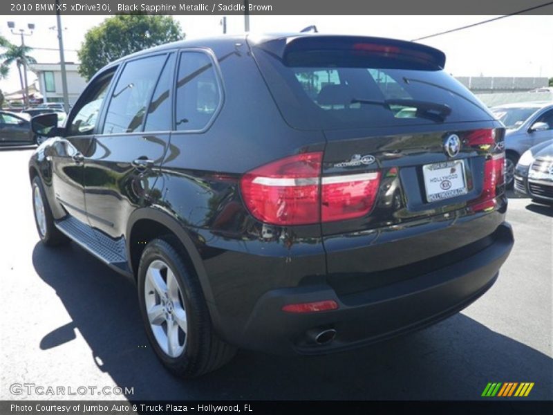 Black Sapphire Metallic / Saddle Brown 2010 BMW X5 xDrive30i