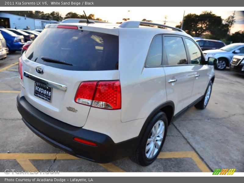 White Sand Beige / Black 2011 Kia Sorento LX V6