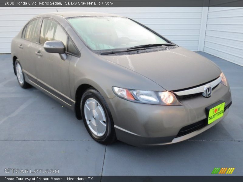 Galaxy Gray Metallic / Ivory 2008 Honda Civic Hybrid Sedan