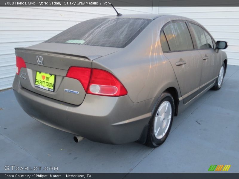 Galaxy Gray Metallic / Ivory 2008 Honda Civic Hybrid Sedan