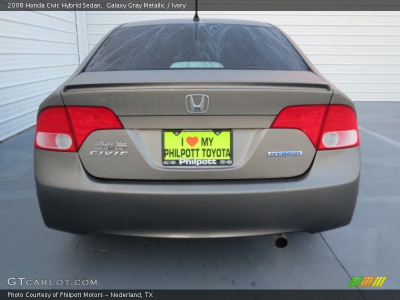 Galaxy Gray Metallic / Ivory 2008 Honda Civic Hybrid Sedan