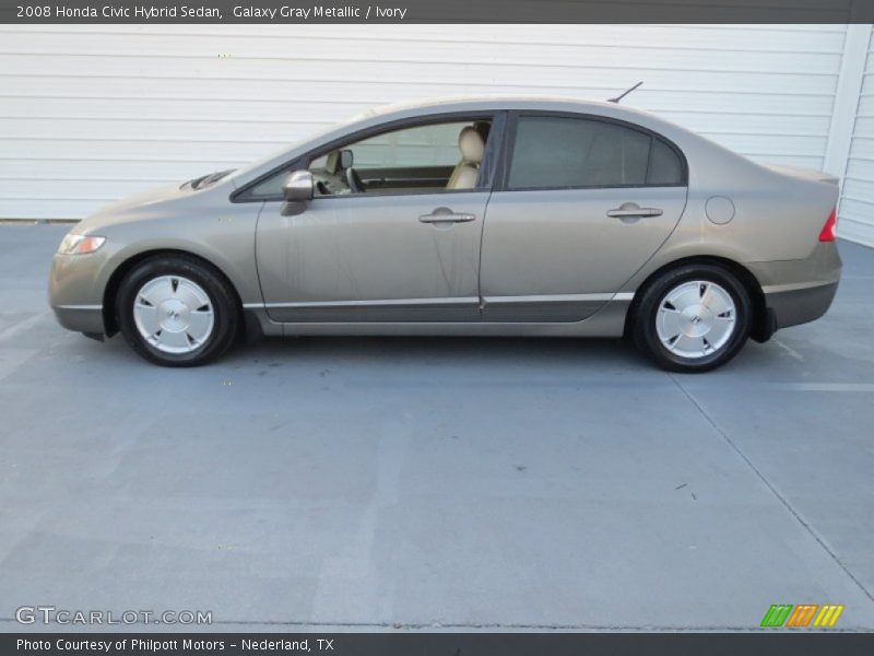 Galaxy Gray Metallic / Ivory 2008 Honda Civic Hybrid Sedan