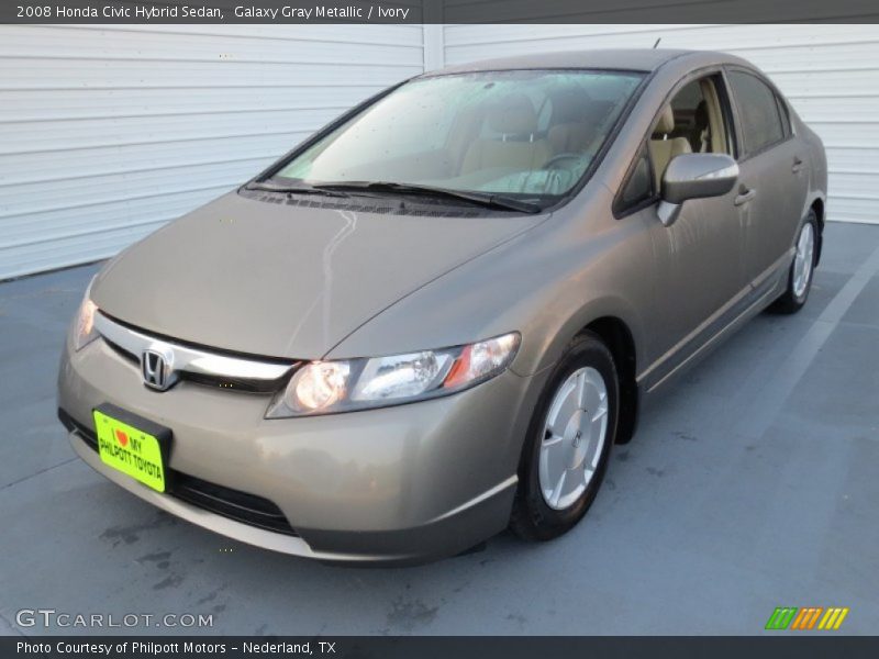 Galaxy Gray Metallic / Ivory 2008 Honda Civic Hybrid Sedan