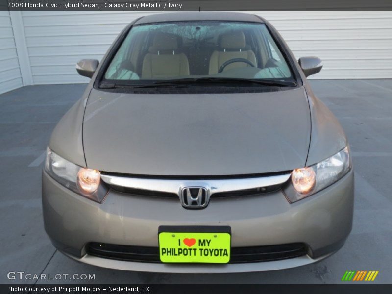 Galaxy Gray Metallic / Ivory 2008 Honda Civic Hybrid Sedan