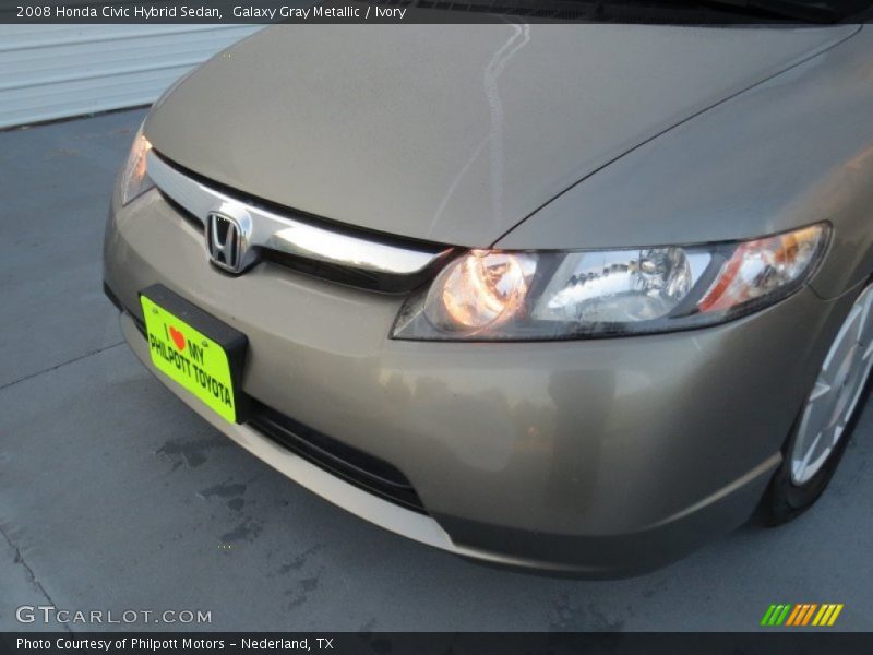 Galaxy Gray Metallic / Ivory 2008 Honda Civic Hybrid Sedan