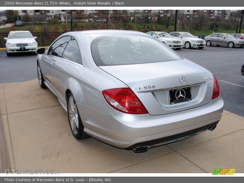 Iridium Silver Metallic / Black 2009 Mercedes-Benz CL 550 4Matic