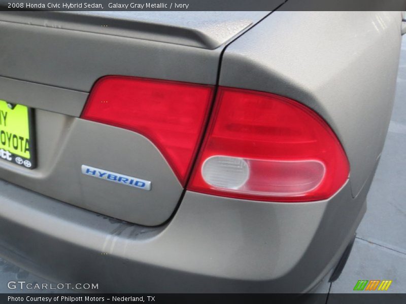 Galaxy Gray Metallic / Ivory 2008 Honda Civic Hybrid Sedan
