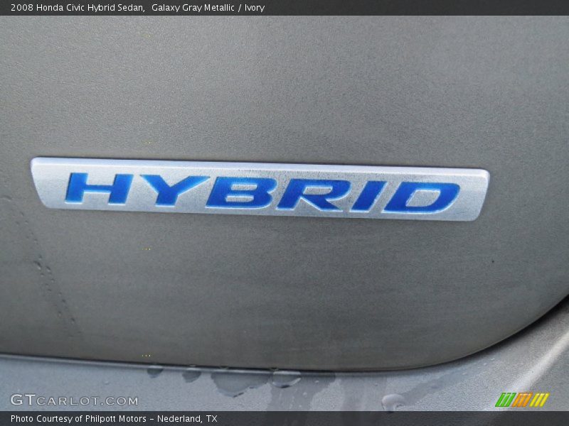 Galaxy Gray Metallic / Ivory 2008 Honda Civic Hybrid Sedan