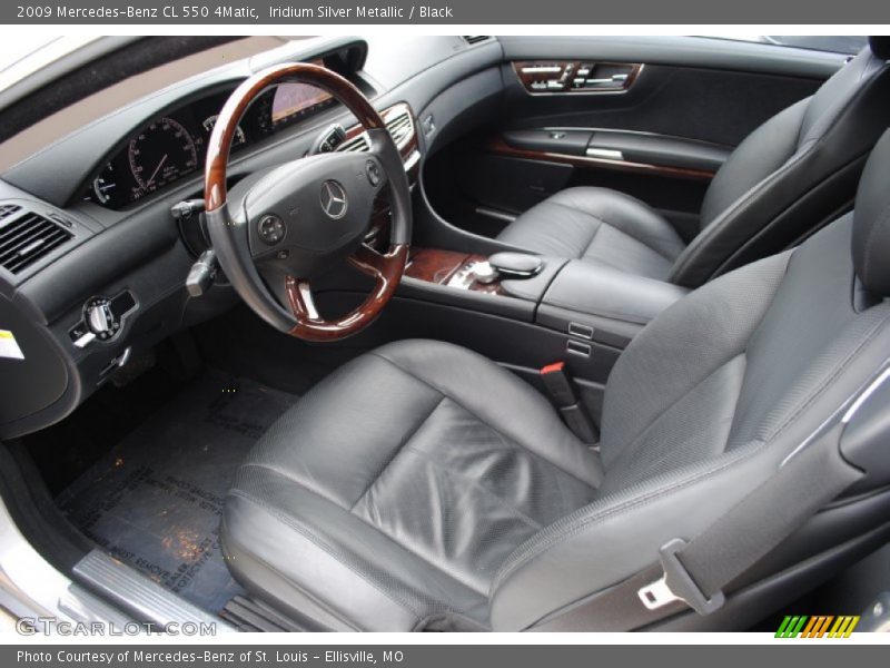 Iridium Silver Metallic / Black 2009 Mercedes-Benz CL 550 4Matic