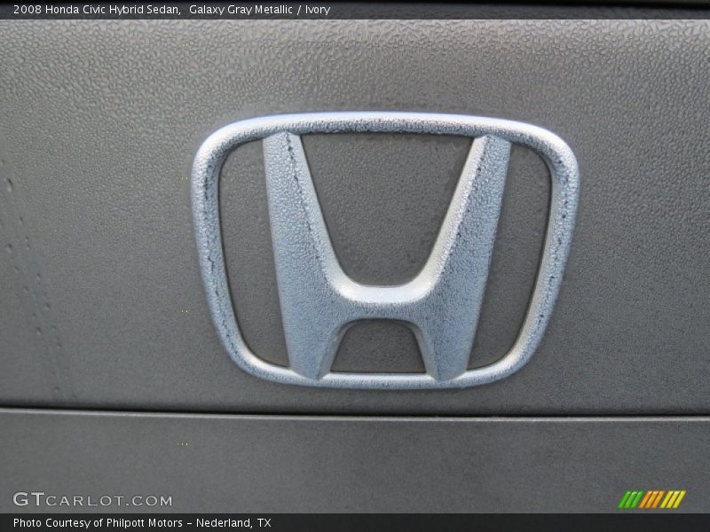 Galaxy Gray Metallic / Ivory 2008 Honda Civic Hybrid Sedan