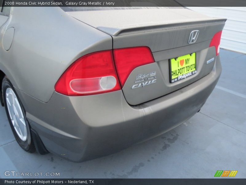 Galaxy Gray Metallic / Ivory 2008 Honda Civic Hybrid Sedan