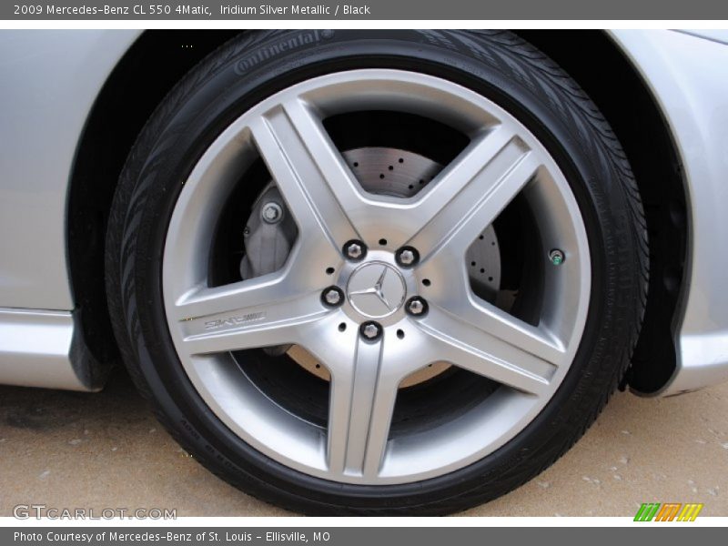 Iridium Silver Metallic / Black 2009 Mercedes-Benz CL 550 4Matic