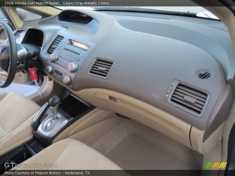 Galaxy Gray Metallic / Ivory 2008 Honda Civic Hybrid Sedan