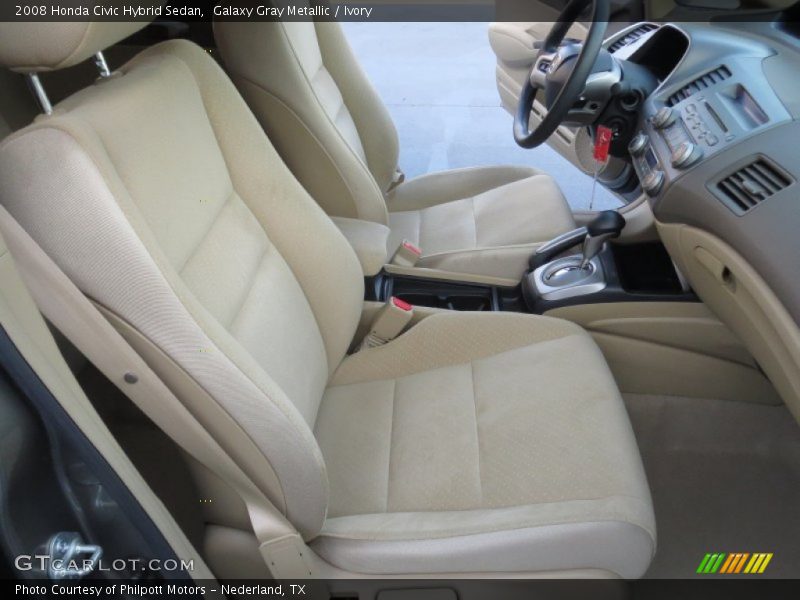 Galaxy Gray Metallic / Ivory 2008 Honda Civic Hybrid Sedan