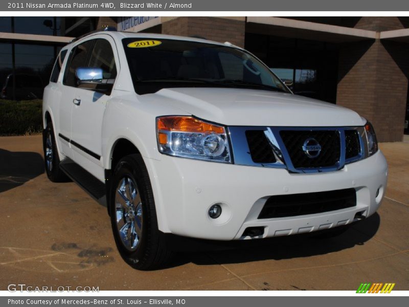 Blizzard White / Almond 2011 Nissan Armada Platinum 4WD