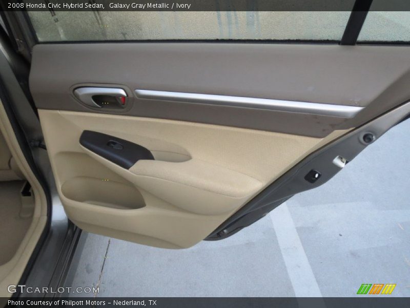 Galaxy Gray Metallic / Ivory 2008 Honda Civic Hybrid Sedan