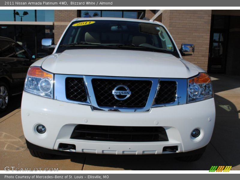 Blizzard White / Almond 2011 Nissan Armada Platinum 4WD