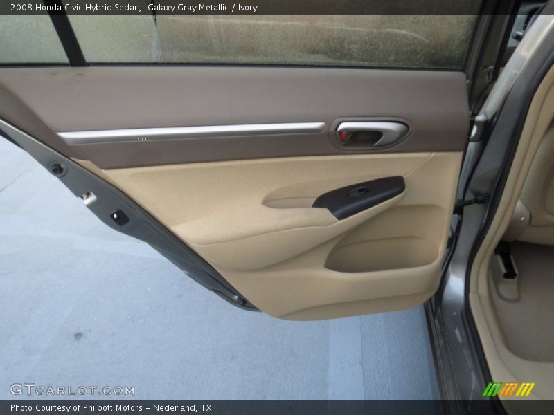 Galaxy Gray Metallic / Ivory 2008 Honda Civic Hybrid Sedan