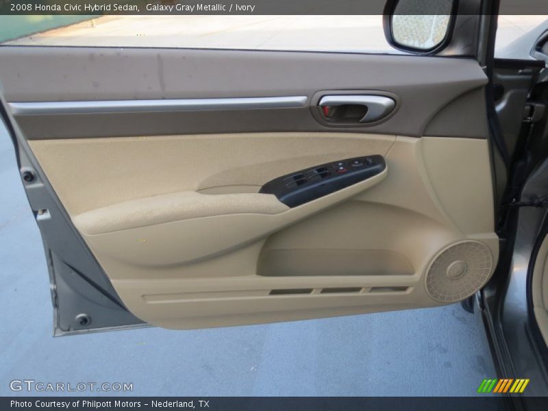 Galaxy Gray Metallic / Ivory 2008 Honda Civic Hybrid Sedan
