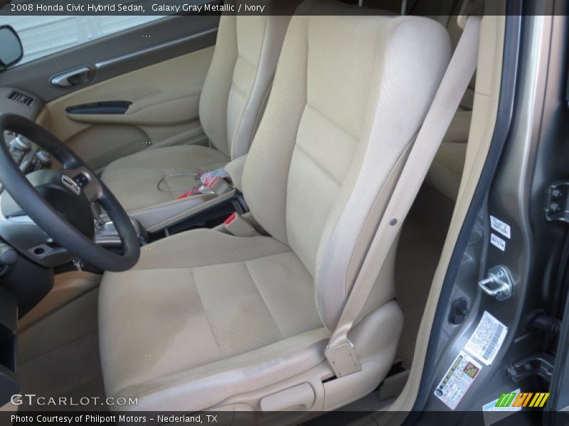 Galaxy Gray Metallic / Ivory 2008 Honda Civic Hybrid Sedan