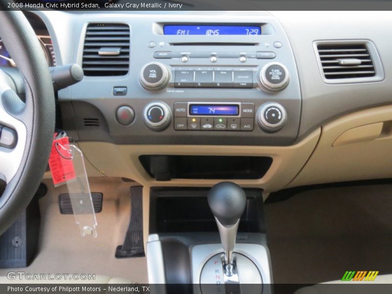 Galaxy Gray Metallic / Ivory 2008 Honda Civic Hybrid Sedan