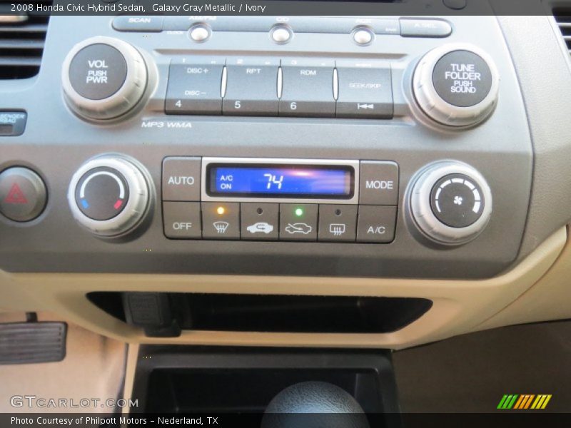 Galaxy Gray Metallic / Ivory 2008 Honda Civic Hybrid Sedan