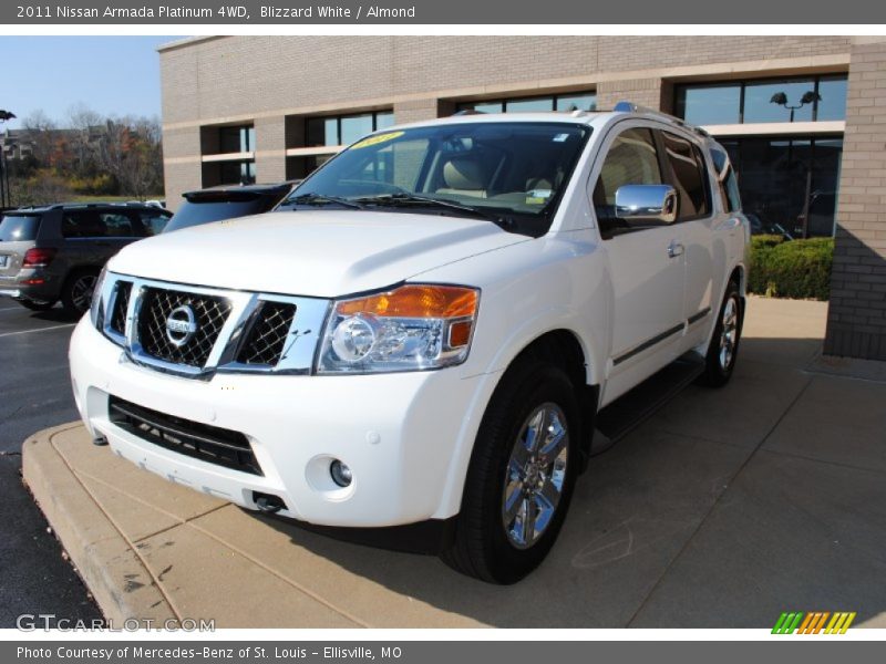 Blizzard White / Almond 2011 Nissan Armada Platinum 4WD