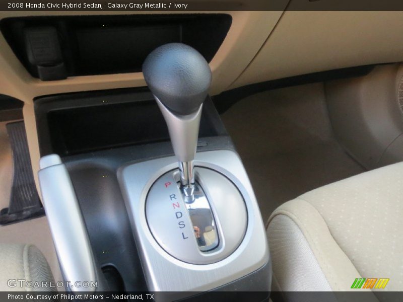 Galaxy Gray Metallic / Ivory 2008 Honda Civic Hybrid Sedan