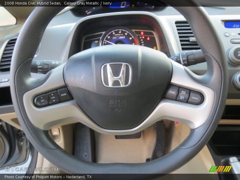 Galaxy Gray Metallic / Ivory 2008 Honda Civic Hybrid Sedan