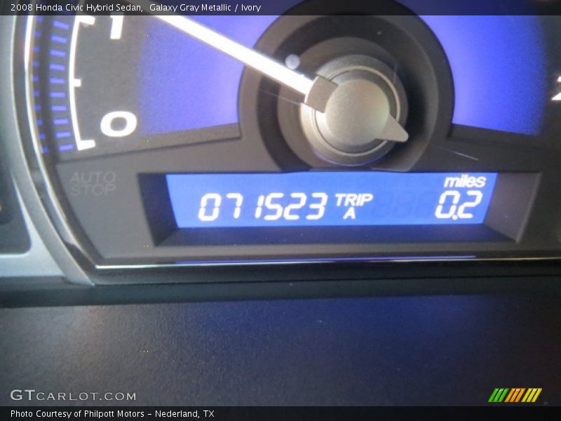 Galaxy Gray Metallic / Ivory 2008 Honda Civic Hybrid Sedan
