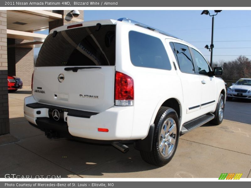 Blizzard White / Almond 2011 Nissan Armada Platinum 4WD
