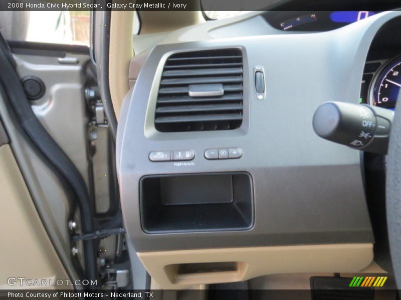 Galaxy Gray Metallic / Ivory 2008 Honda Civic Hybrid Sedan