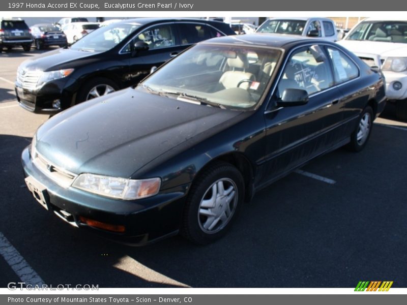 Eucalyptus Green Pearl / Ivory 1997 Honda Accord EX Coupe