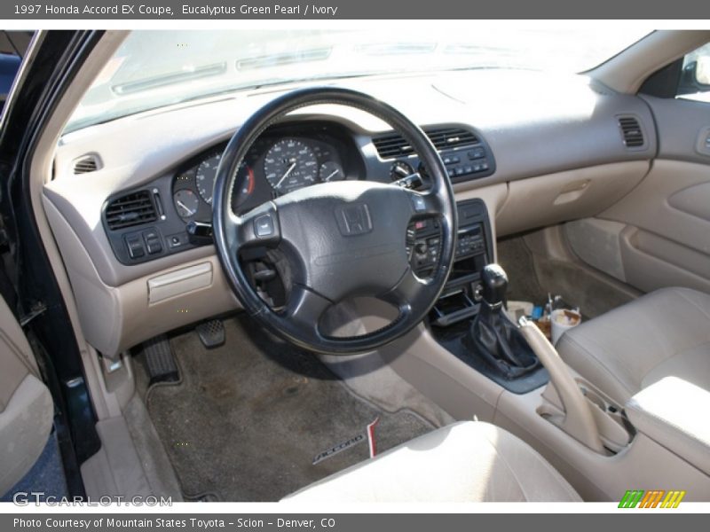 Ivory Interior - 1997 Accord EX Coupe 