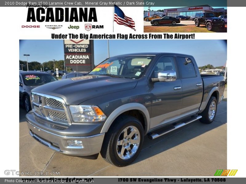 Mineral Gray Metallic / Dark Slate Gray 2010 Dodge Ram 1500 Laramie Crew Cab