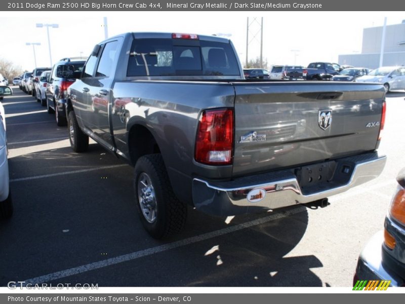 Mineral Gray Metallic / Dark Slate/Medium Graystone 2011 Dodge Ram 2500 HD Big Horn Crew Cab 4x4