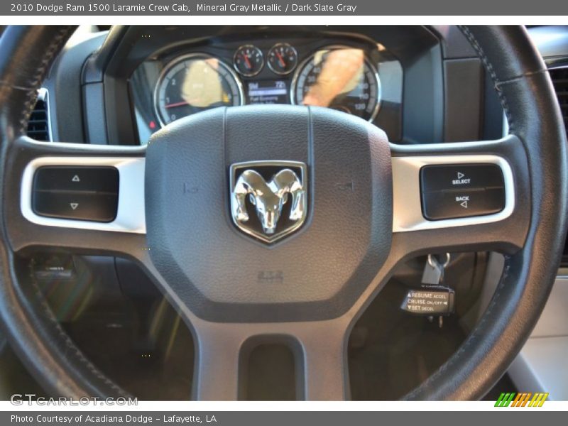 Mineral Gray Metallic / Dark Slate Gray 2010 Dodge Ram 1500 Laramie Crew Cab