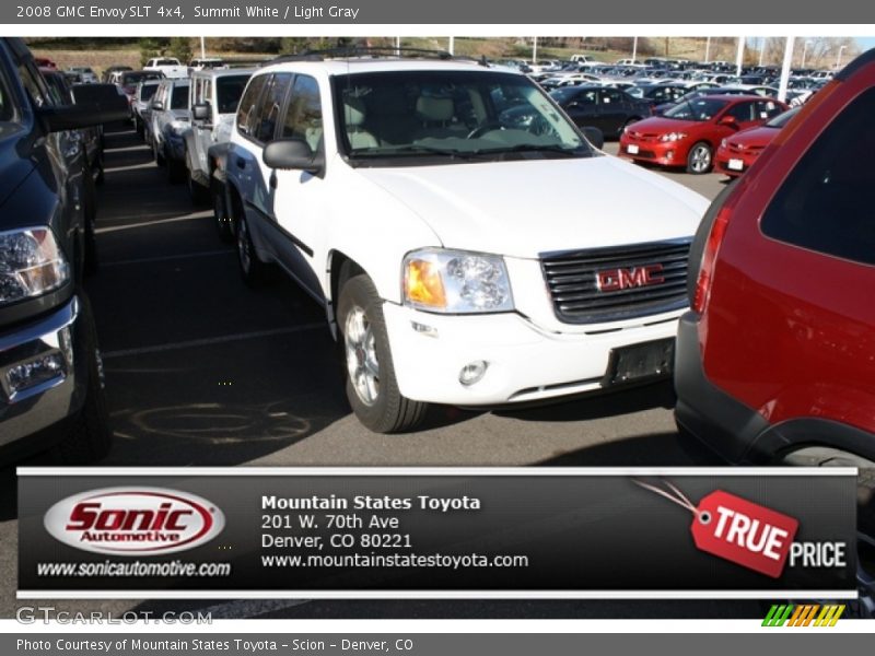 Summit White / Light Gray 2008 GMC Envoy SLT 4x4