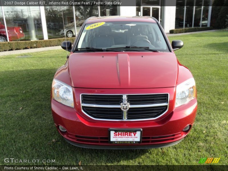 Inferno Red Crystal Pearl / Pastel Slate Gray 2007 Dodge Caliber R/T