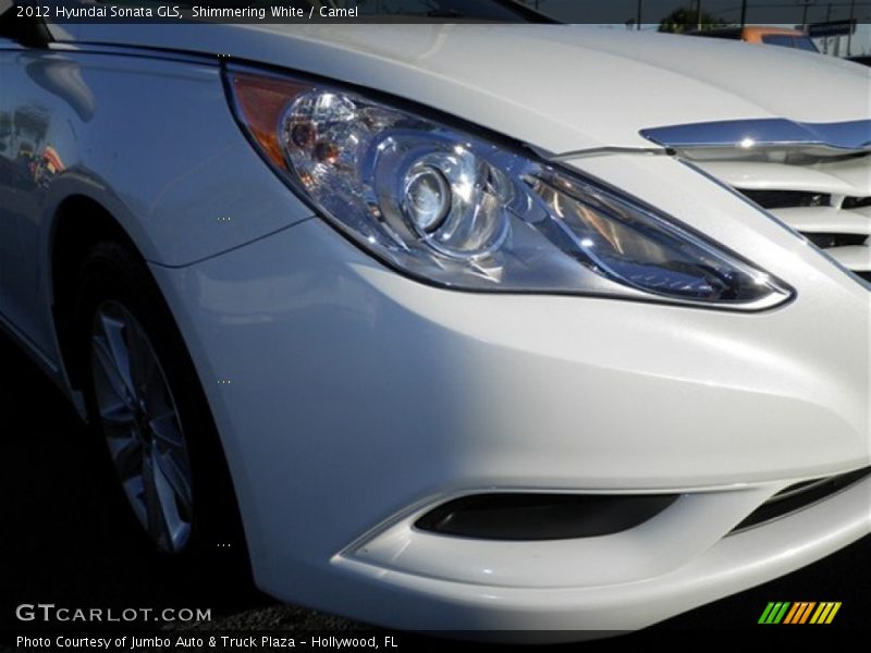 Shimmering White / Camel 2012 Hyundai Sonata GLS
