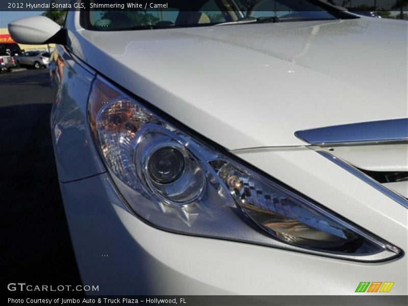 Shimmering White / Camel 2012 Hyundai Sonata GLS