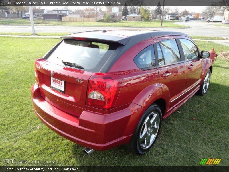 Inferno Red Crystal Pearl / Pastel Slate Gray 2007 Dodge Caliber R/T