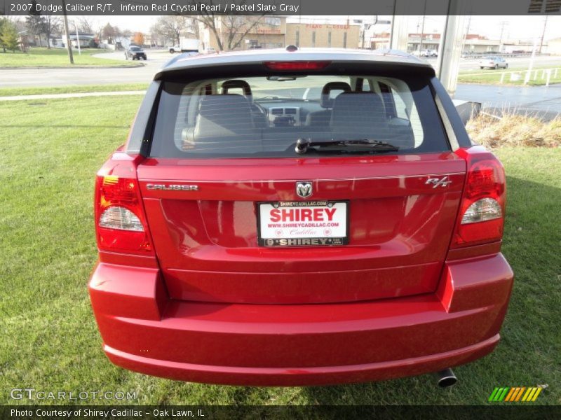Inferno Red Crystal Pearl / Pastel Slate Gray 2007 Dodge Caliber R/T