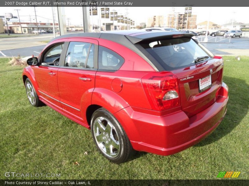 Inferno Red Crystal Pearl / Pastel Slate Gray 2007 Dodge Caliber R/T