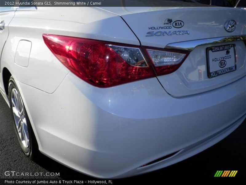 Shimmering White / Camel 2012 Hyundai Sonata GLS