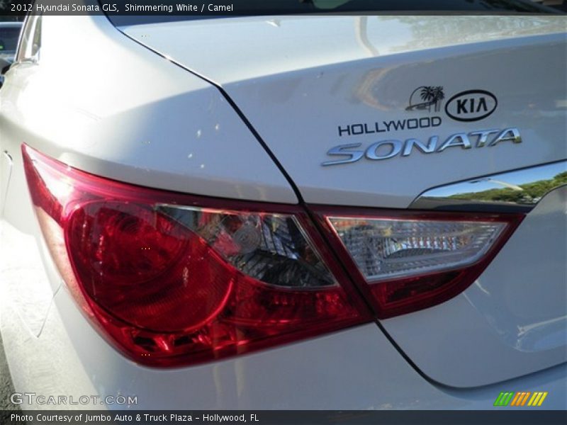 Shimmering White / Camel 2012 Hyundai Sonata GLS