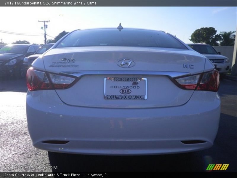 Shimmering White / Camel 2012 Hyundai Sonata GLS