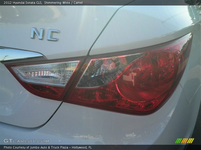 Shimmering White / Camel 2012 Hyundai Sonata GLS