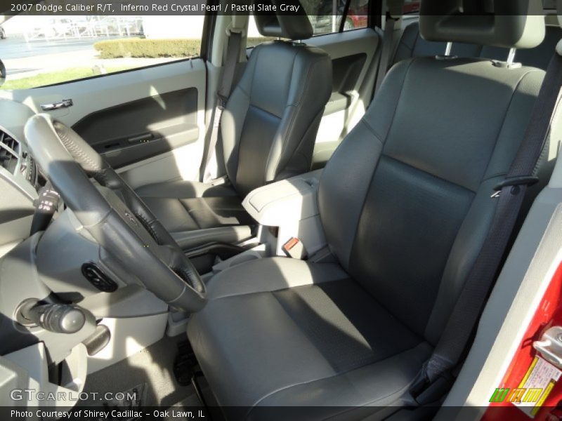 Inferno Red Crystal Pearl / Pastel Slate Gray 2007 Dodge Caliber R/T